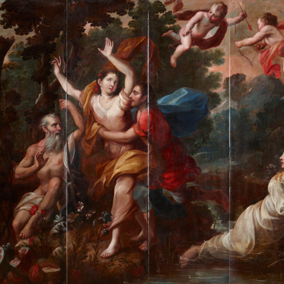 Biombo de seis hojas