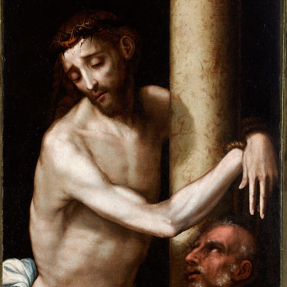 Cristo atado a la columna y San Pedro