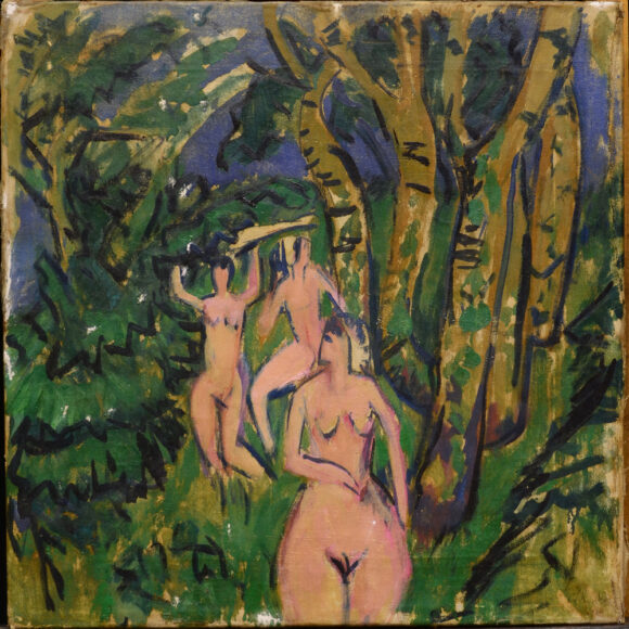 Akte im Wald. Fehmarn (Acto en el bosque. Fehmarn), 1912